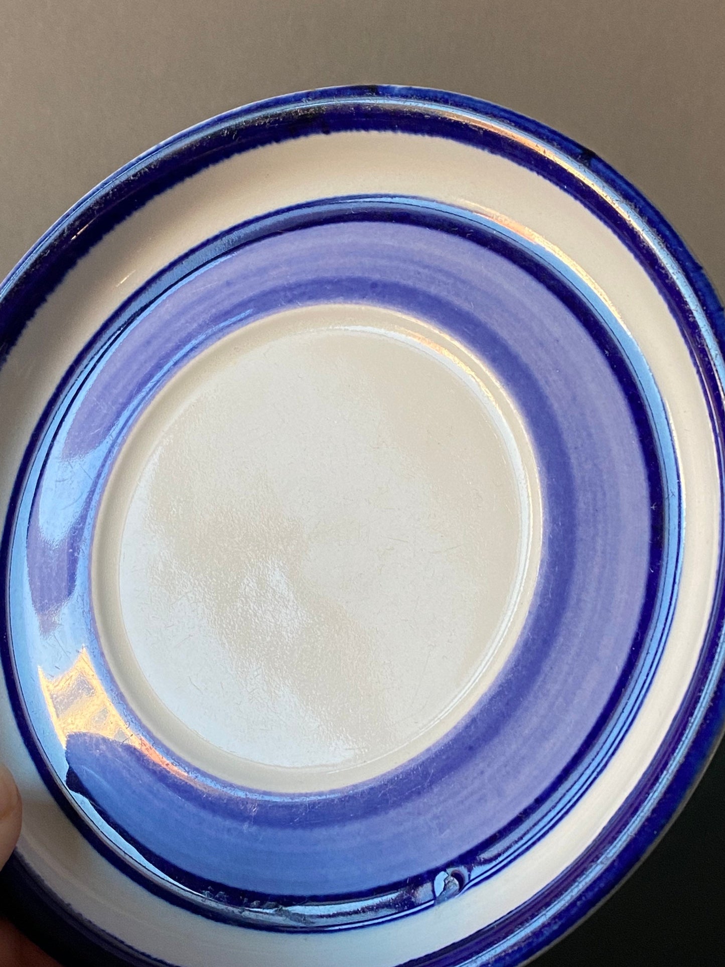 RARE- Hand painted vintage Arabia Finland “Paju” tea cup set include cup and saucer designed by Anja Jaatinen-Winquist, 1970s