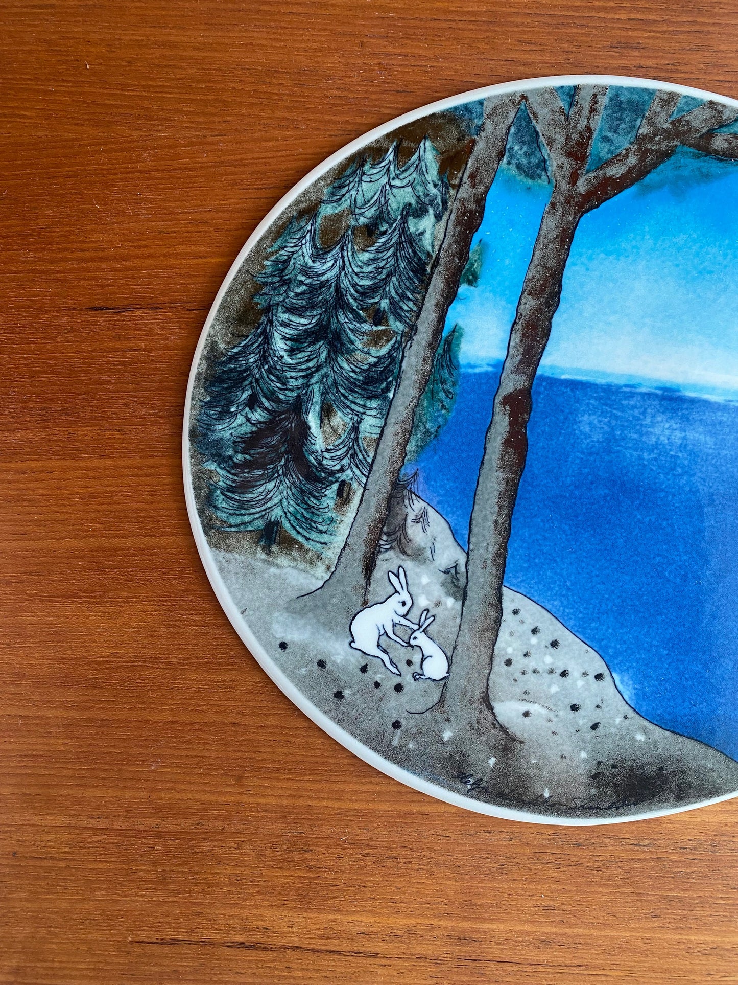 Arabia Finland “Little Folk Song” Wall Tile by Heljä Liukko-Sundström – 1990s, Like New