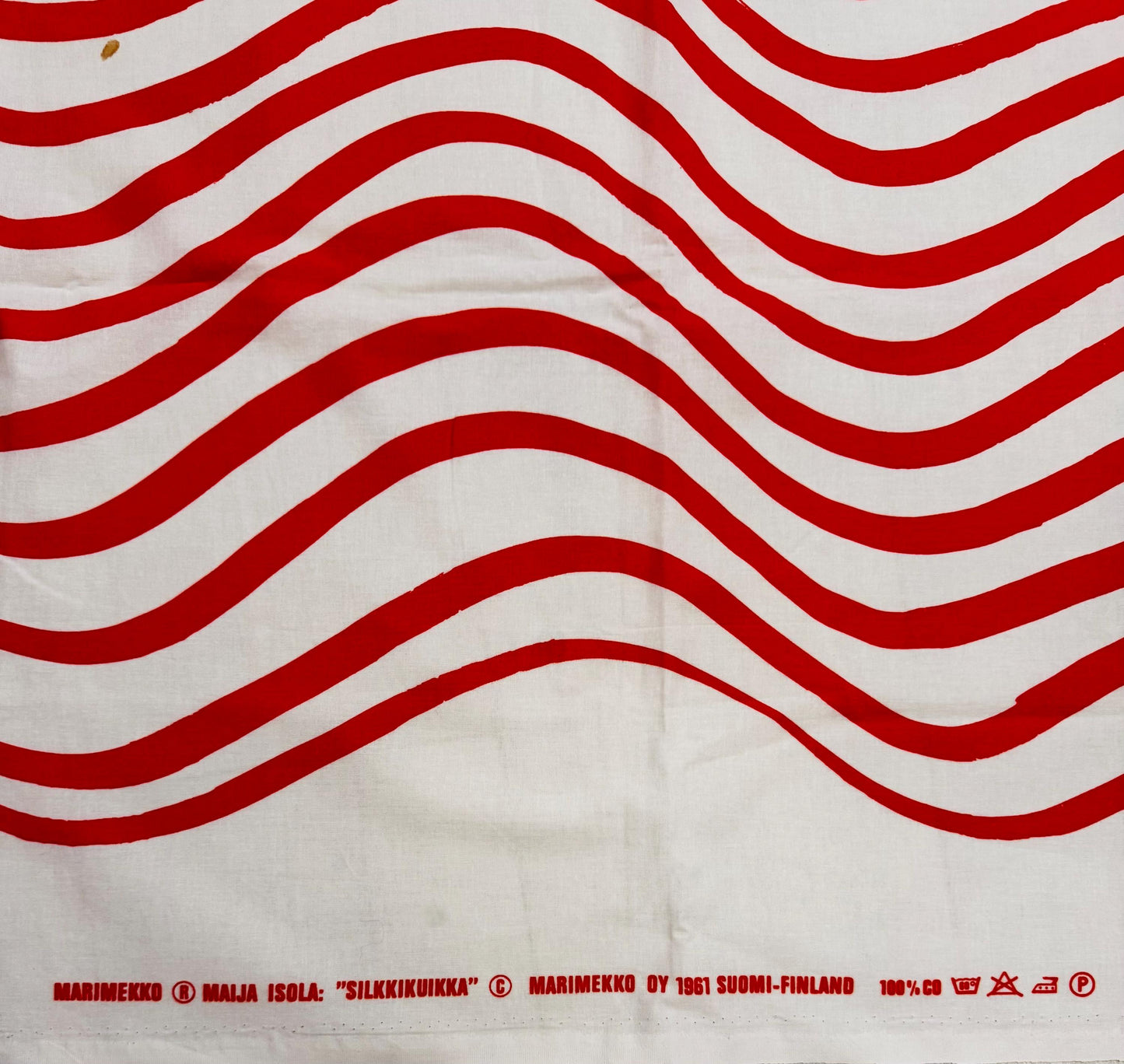 Very rare vintage Marimekko vintage fabric “silkkikuikka” designed by Maija isola, 1961, made in Finland.