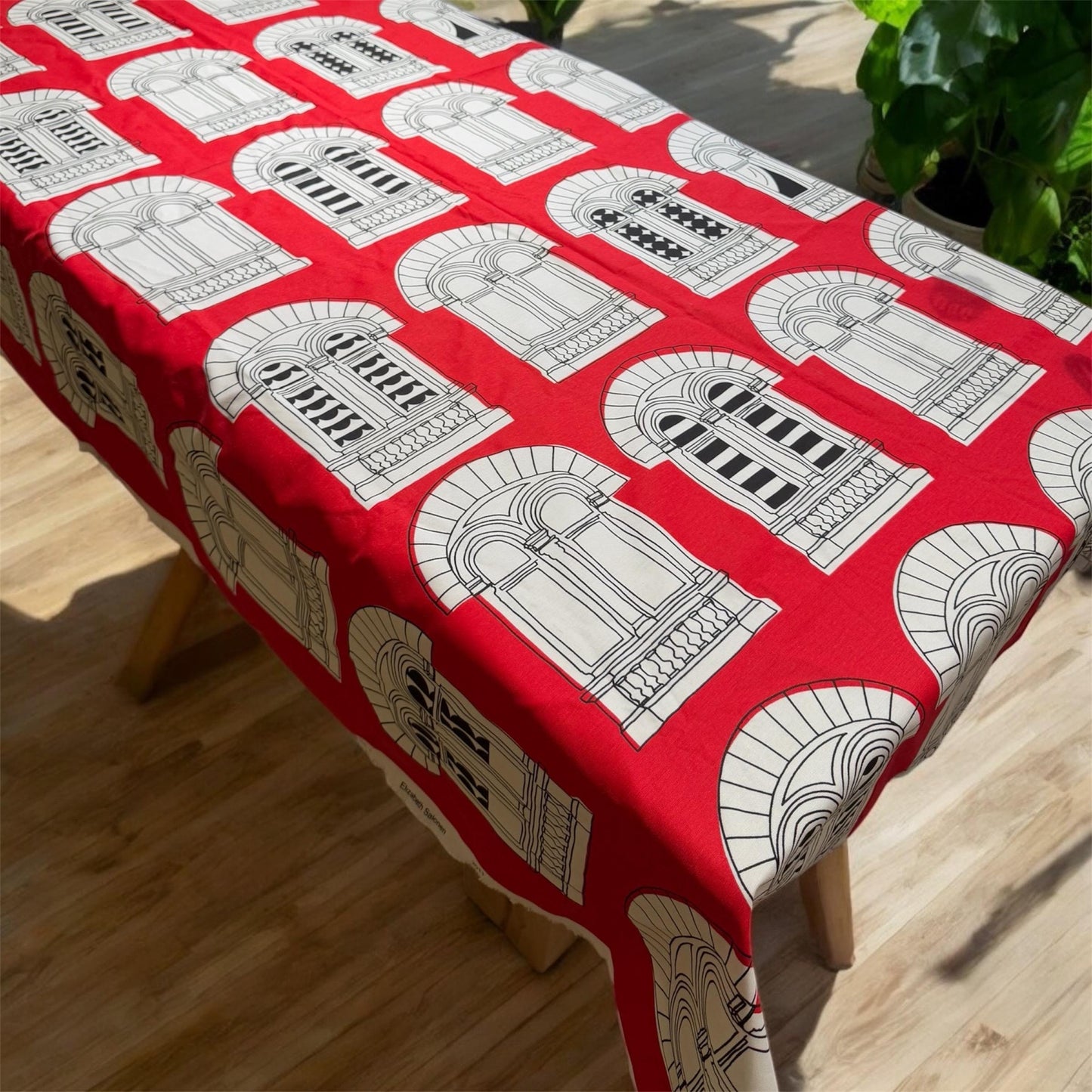 Vintage Finnish Fabric – Viiskulma by Elizabeth Salonen, Made in Finland, Large 150 x 230 cm