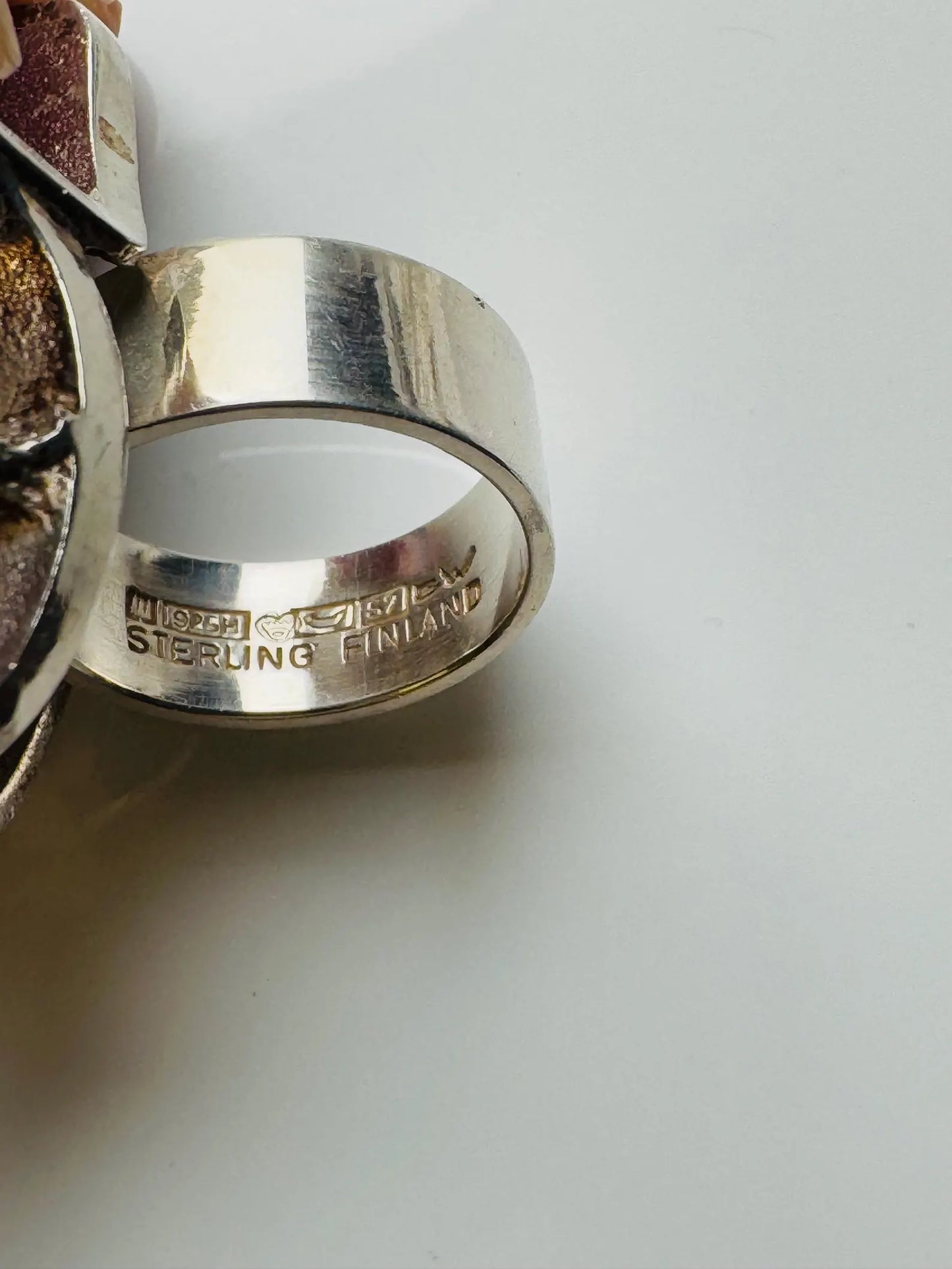 Lapponia 'Magmassa' Sterling Silver Ring by Björn Weckström, Finland 1971