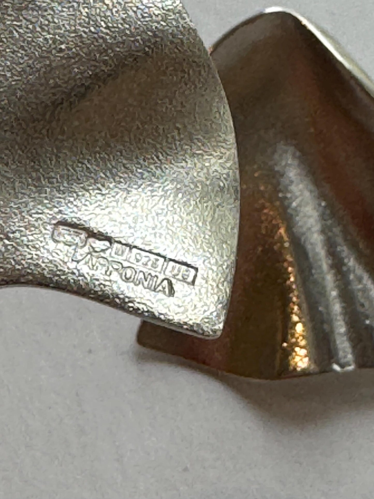 Lapponia "Lilia" Modernist 925 Sterling Silver Earrings, 1997 — Made in Finland