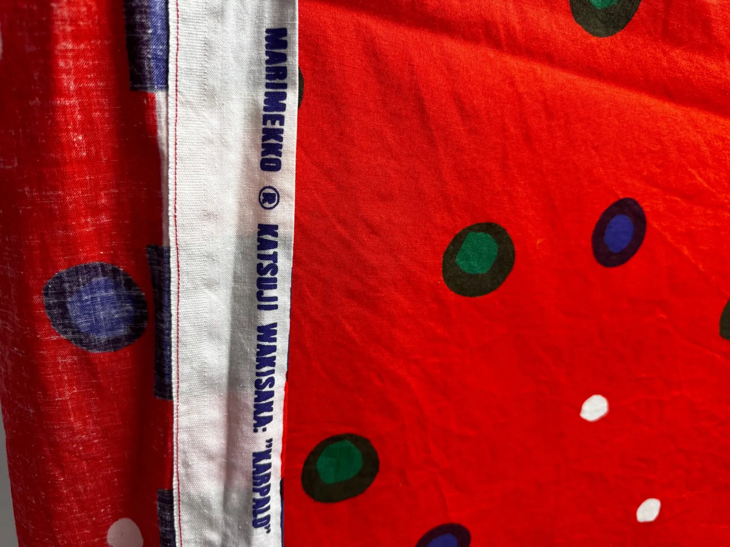Vintage Marimekko Karpeld Tablecloth / Curtain by Katsuji Wakisaka, Finland 1974, 188 x 125 cm