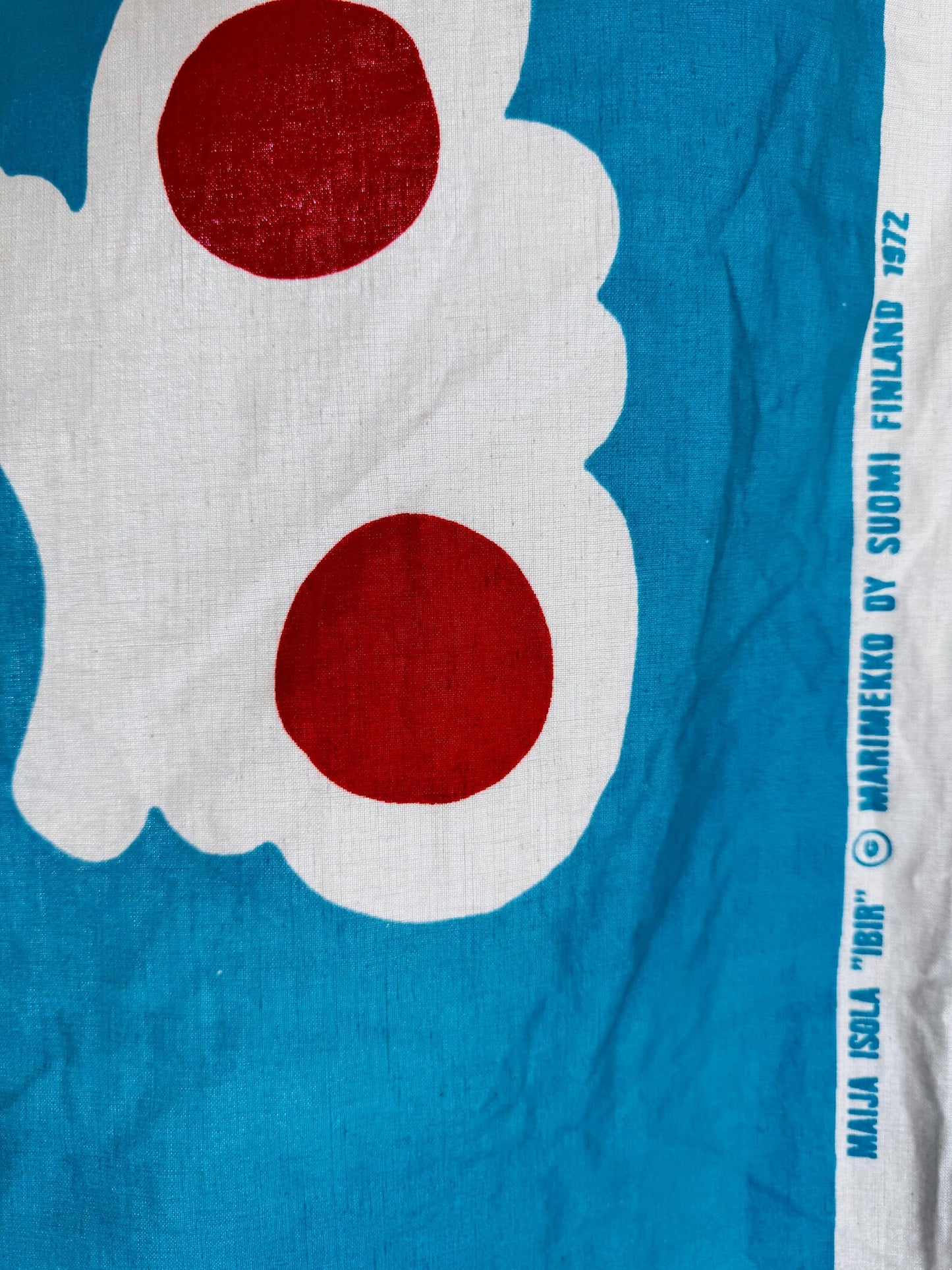 Marimekko "Ibir" Vintage Fabric by Maija Isola, 1972 — Hand Screen Print