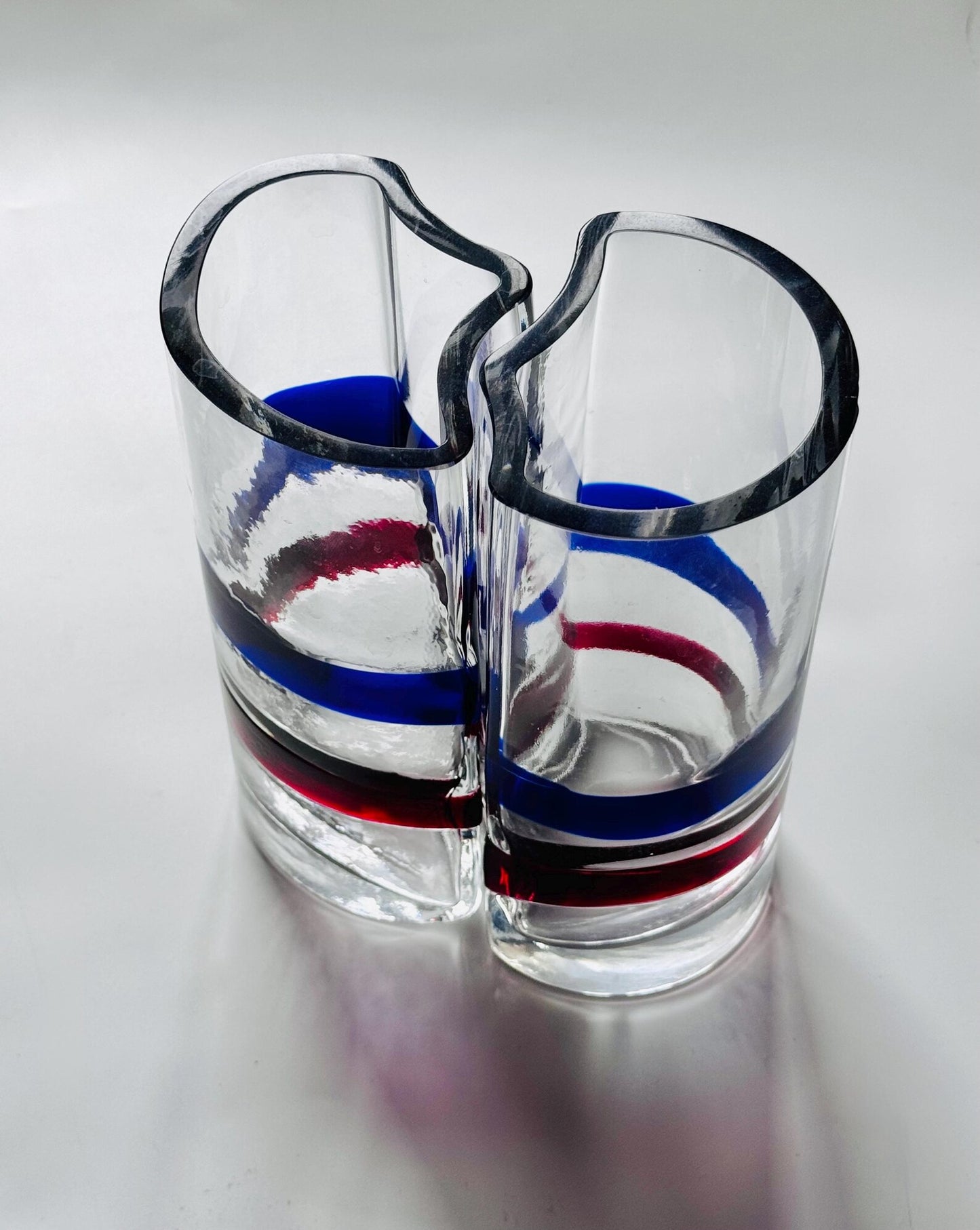 Limited Edition Art Glass Vases by Erik Höglund for Lindshammar, Sweden 1988 – 76/100