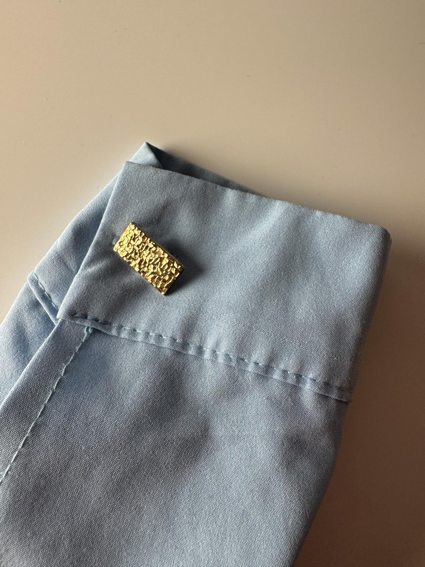 Very beautiful and fancy Vintage Modernist Elis Kauppi Kupittaan Kulta Gold gilded Sterling Silver Cufflinks, Turku, 1965, Made in Finland