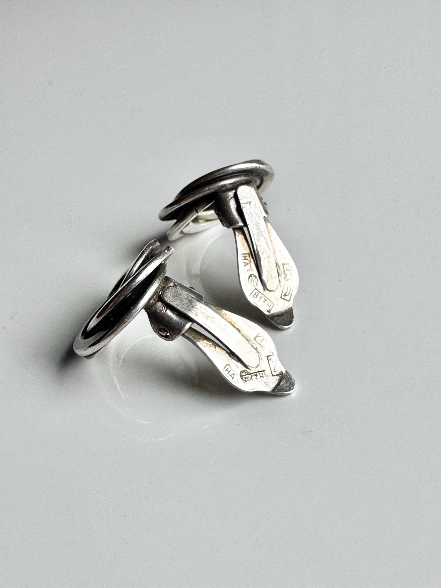 Original piece from 1965/Modernist /a pair of wonderful earrings by Salonius Holger Albert, Made in Finland