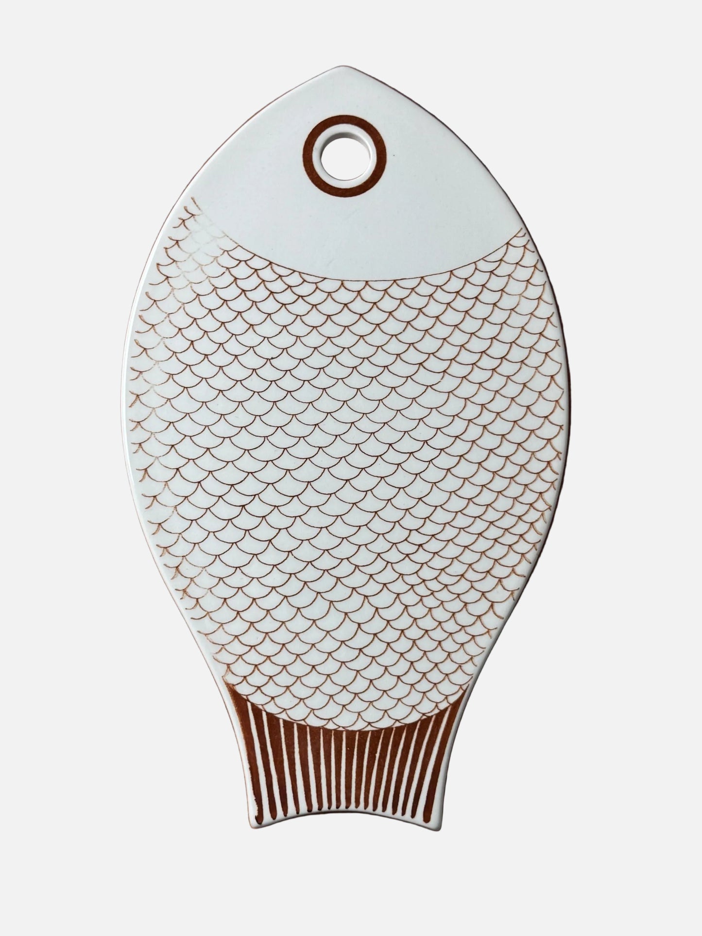 Arabia Finland Fish-Shaped Cutting Board by Kaarina Aho – 1950s, Made in Finland