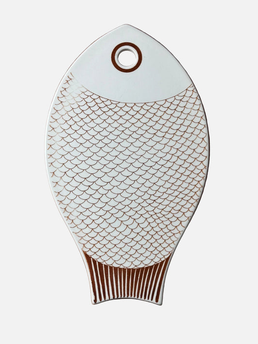 Arabia Finland Fish-Shaped Cutting Board by Kaarina Aho – 1950s, Made in Finland