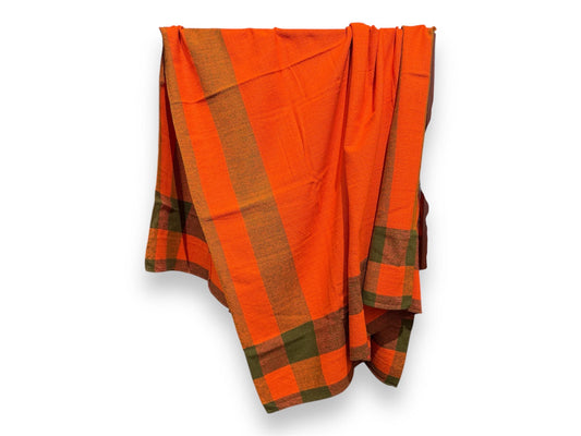 Vintage Finnish Handwoven Cotton Tablecloth, 1960s, Made in Finland – 174 x 122 cm