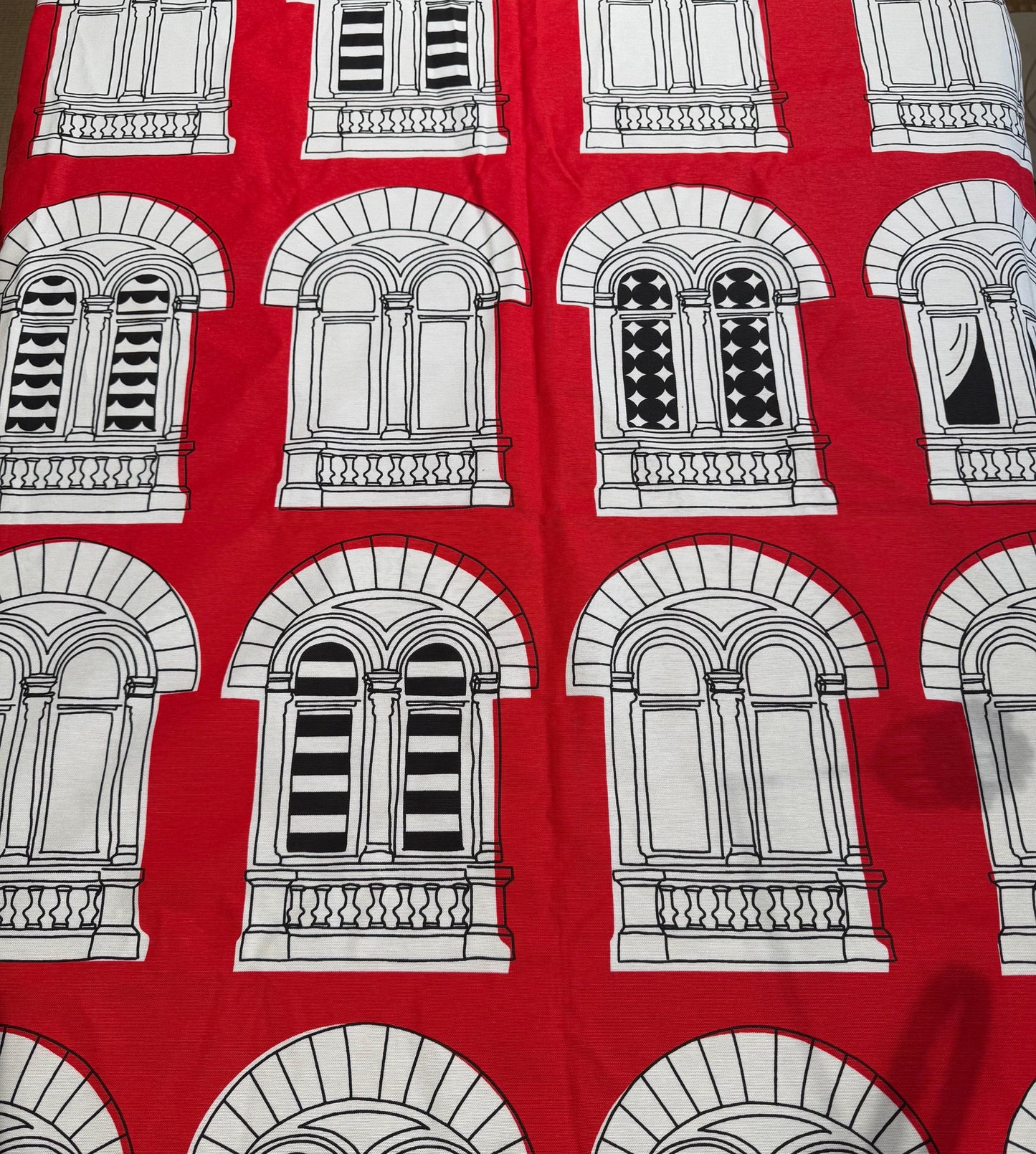 Vintage Finnish Fabric – Viiskulma by Elizabeth Salonen, Made in Finland, Large 150 x 230 cm