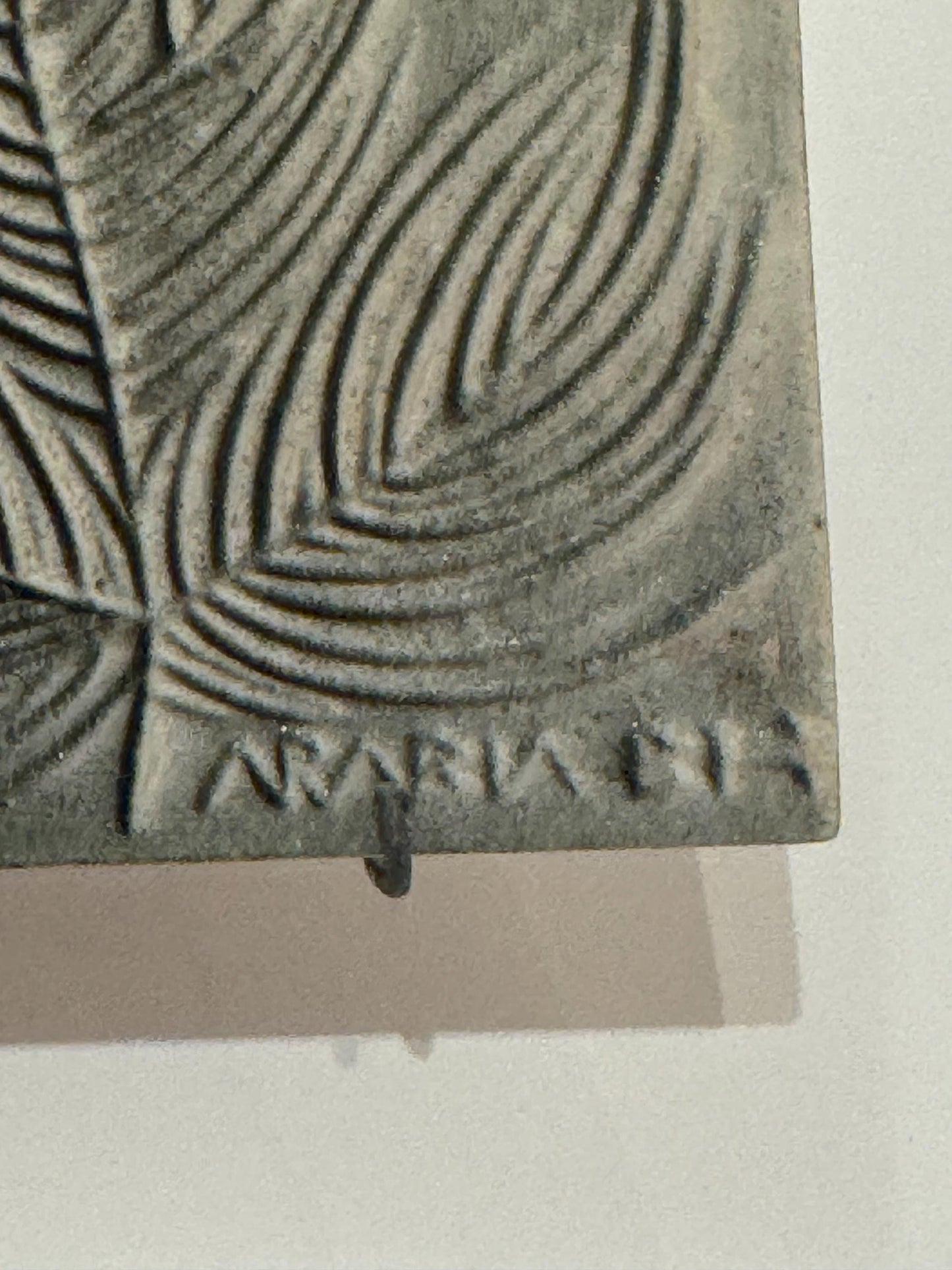 Arabia Finland “Havunoksa” (Pine Twig) Handmade Ceramic Art Piece by Brita Heilimo – 1950s