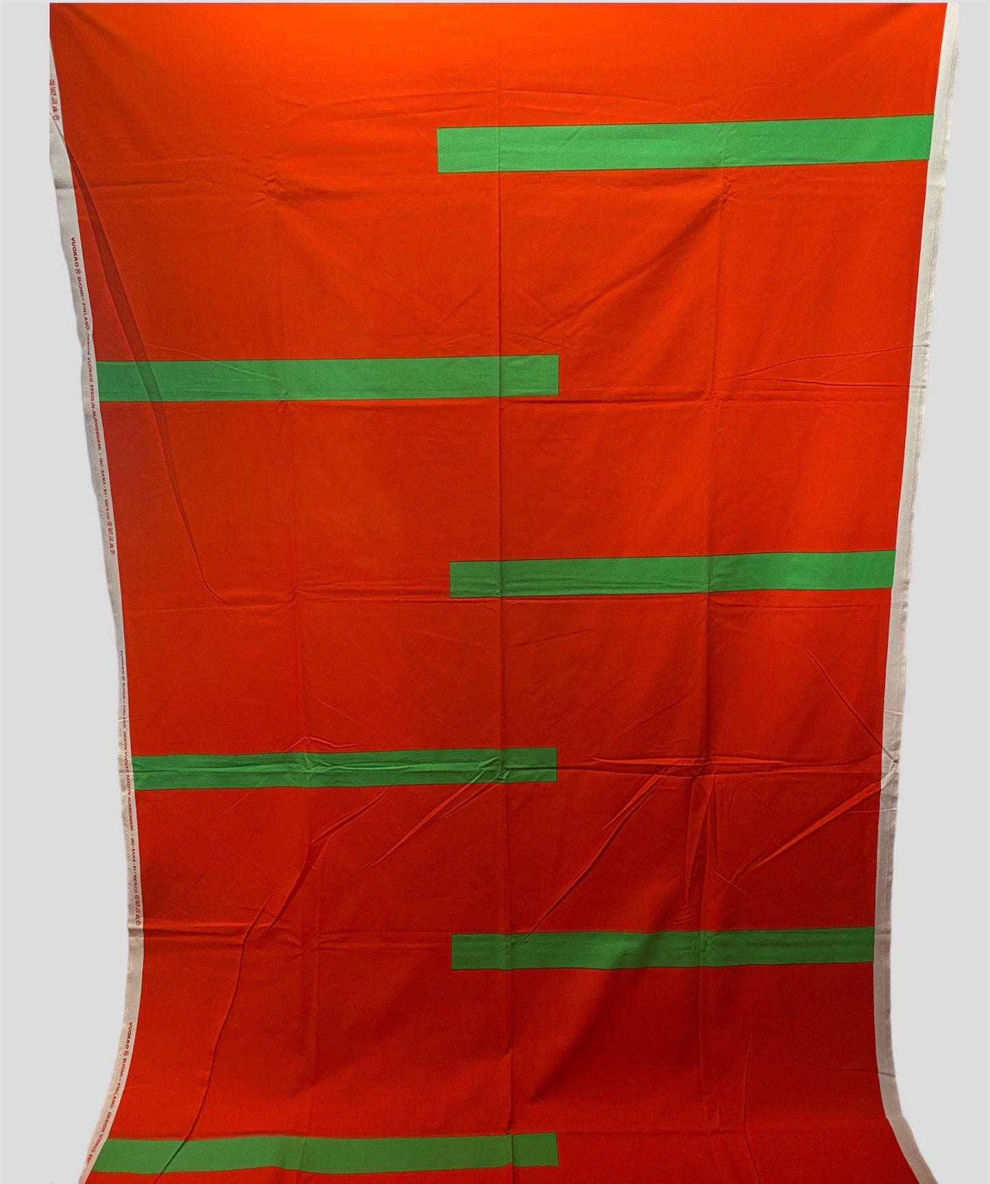 Big size/vintage Vuokko fabric/curtain /table cloth designed by Vuokko Nurmesniemi named “Iso Sana”, 1981, made in Finland