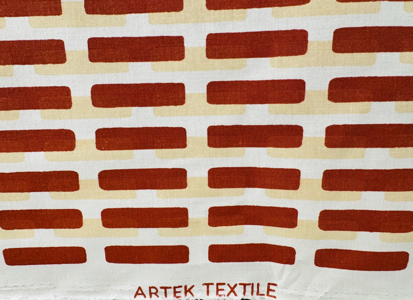 Big piece over 2 meters /Amazing Artek Siena fabric/curtain designed by Alvar Aalto in 1950s, made in Finland