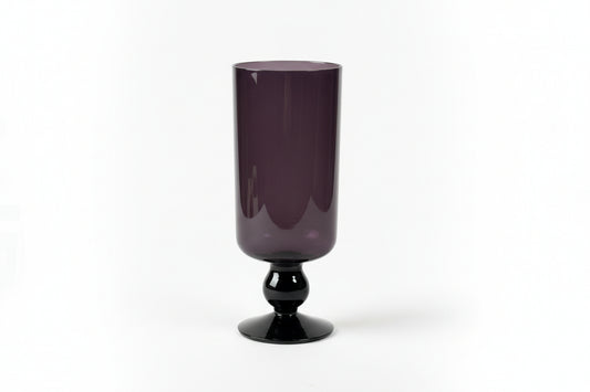 Vintage / beautiful purple Nuutajärvi glass vase 3047 designed by Oiva Toikka , 1950s Made in Finland