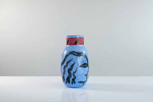Kosta Boda Hand Painted Glass Vase by Ulrica Hydman Vallien – Signed NMT 1000000