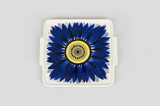 Arabia Finland Flower Ceramic Tray by Svea Granlund – 1960s Vintage