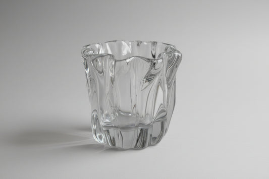 Collectable vintage- Tapio Wirkkala blown glass vase ’Kalvolan Kanto‘ 3241. with signature , Iittala, 1950, Made in Finland