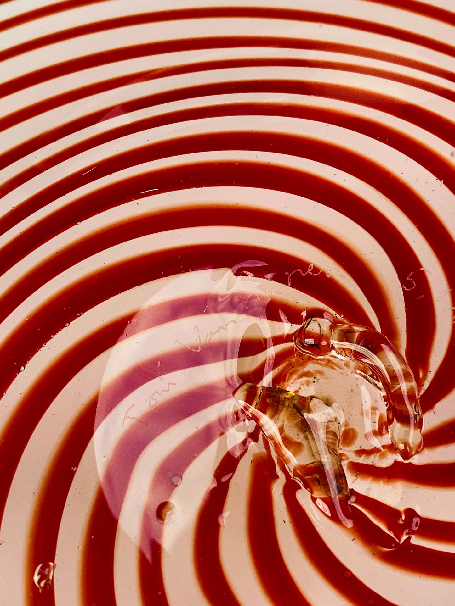 Hand -blow art glass Made in Nuutajärvi , Made in Finland