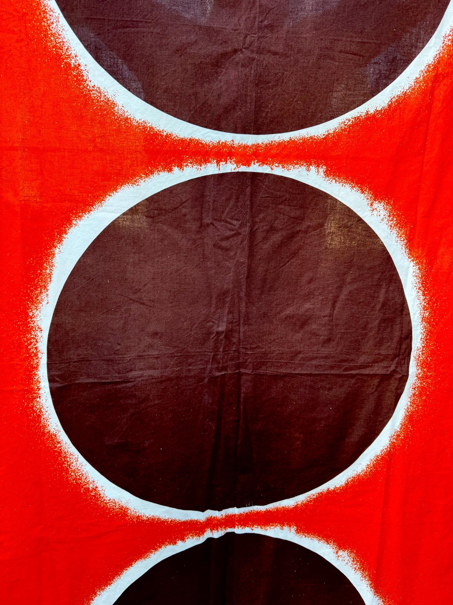 Super Rare /big size vintage Marimekko vintage fabric / curtain / table cloth named “Vaarallinen planeetta” designed by Maija Isola