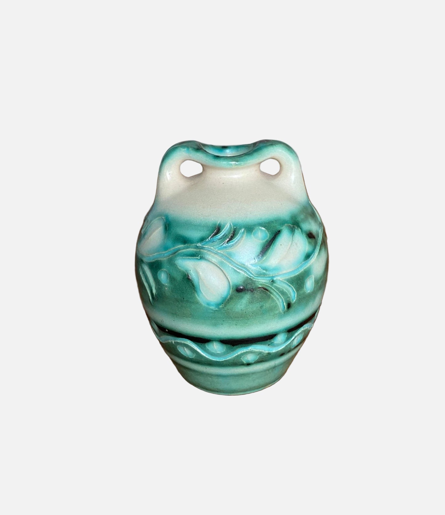 Classic beautiful Kupittaan savi Pottery vase 1950s - Made in Finland
