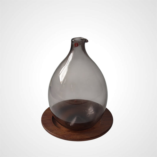 Iittala 'Bird Bottle' by Timo Sarpaneva 1956 – Signed, Lilac Glass
