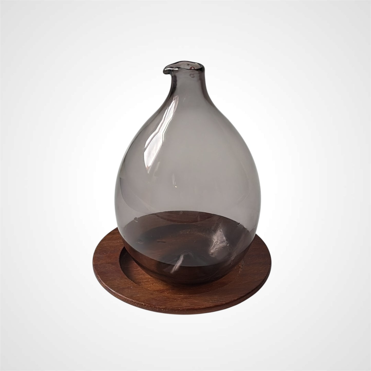 Iittala 'Bird Bottle' by Timo Sarpaneva 1956 – Signed, Lilac Glass