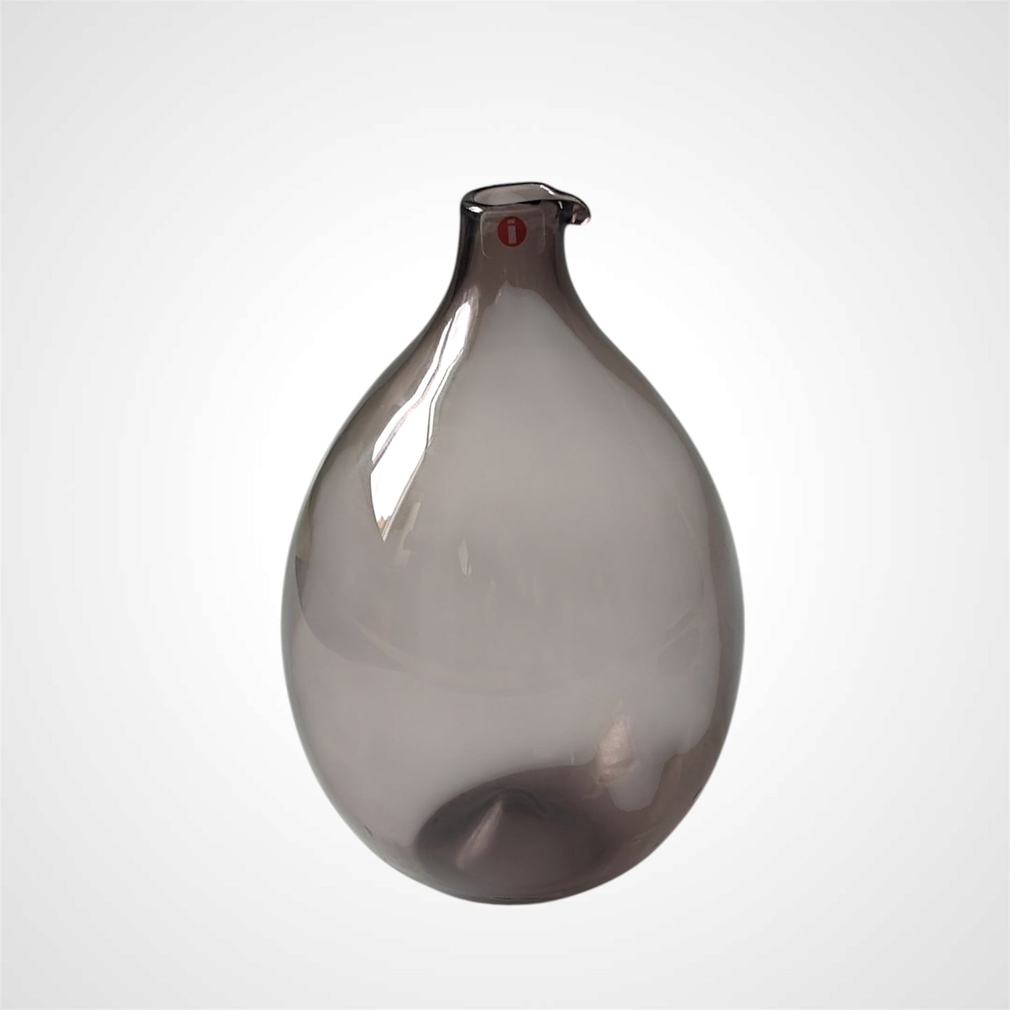 Iittala 'Bird Bottle' by Timo Sarpaneva 1956 – Signed, Lilac Glass