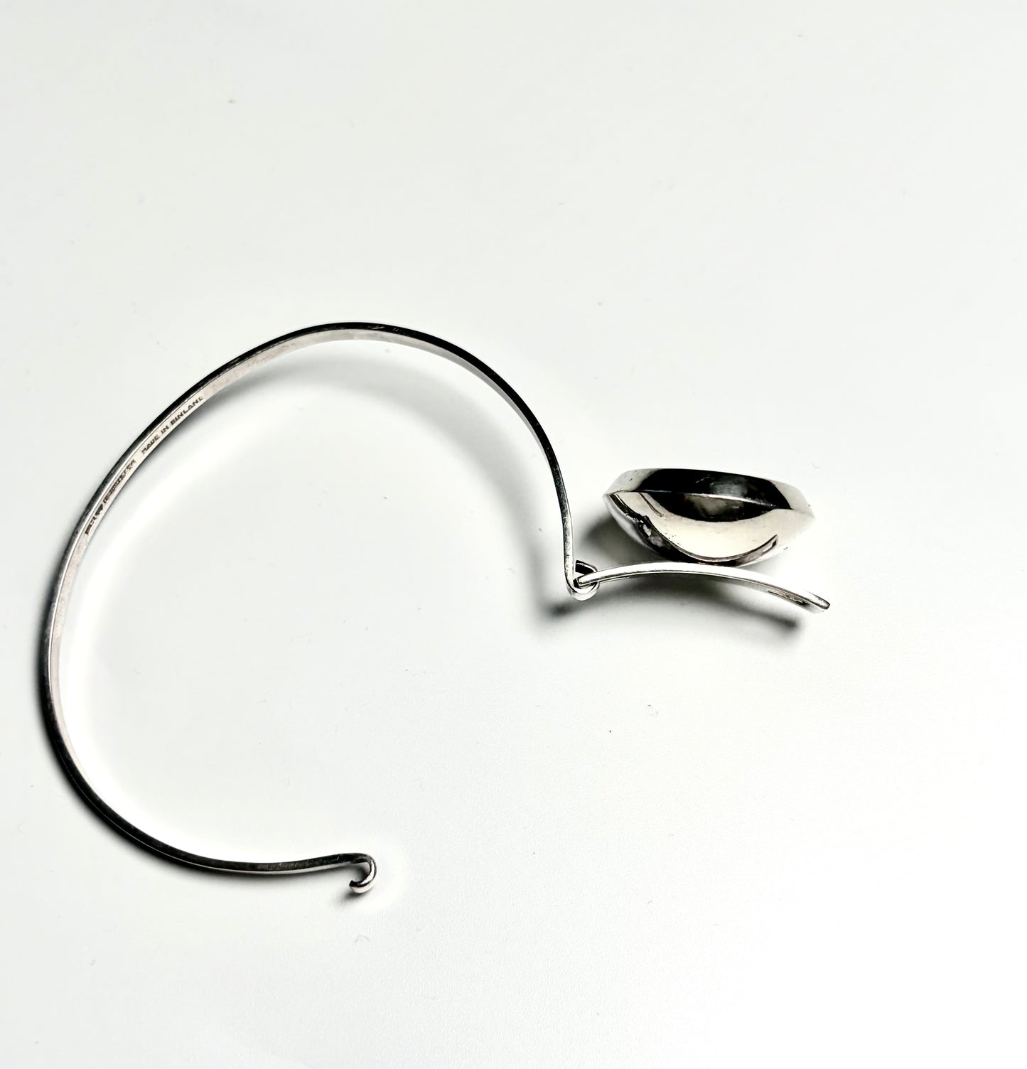 Jorma Laine Modernist Abstract Sterling Silver Brooch, 1972 — Kultateollisuus Ky, Made in Finland
