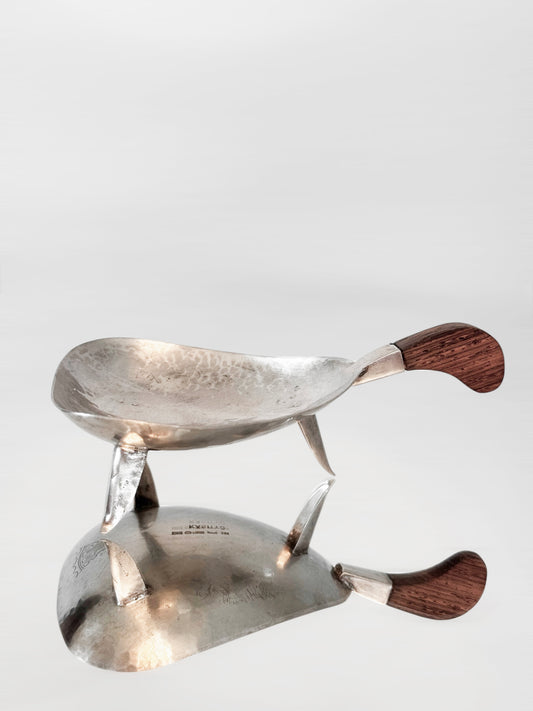 Handmade Sterling Silver Tray by K. Hannes Niem, Signed 1958, Finland