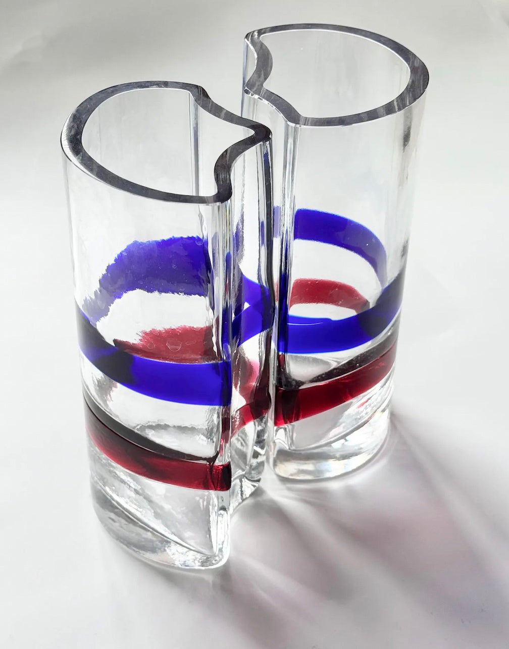 Limited Edition Art Glass Vases by Erik Höglund for Lindshammar, Sweden 1988 – 76/100