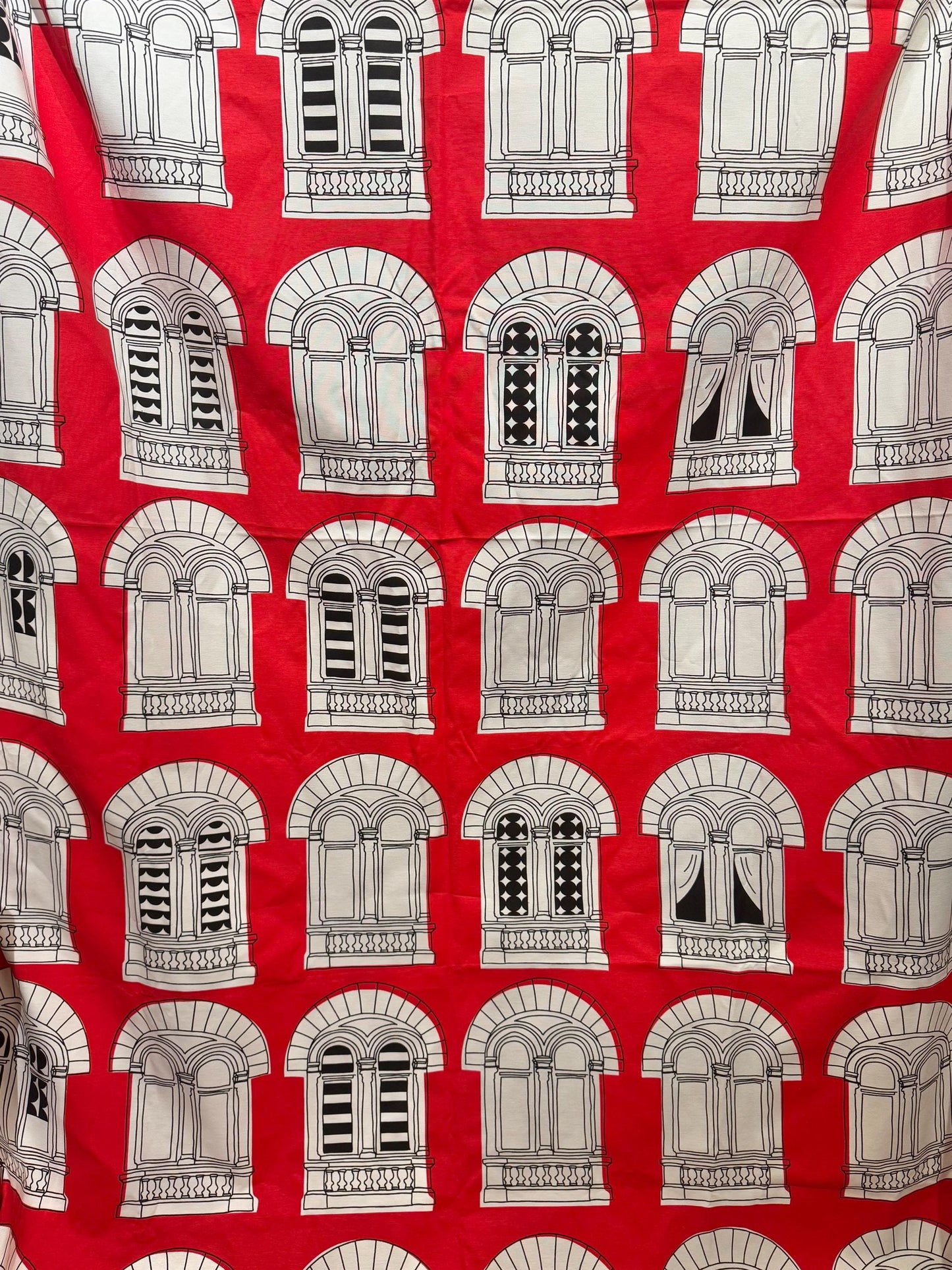 Vintage Finnish Fabric – Viiskulma by Elizabeth Salonen, Made in Finland, Large 150 x 230 cm