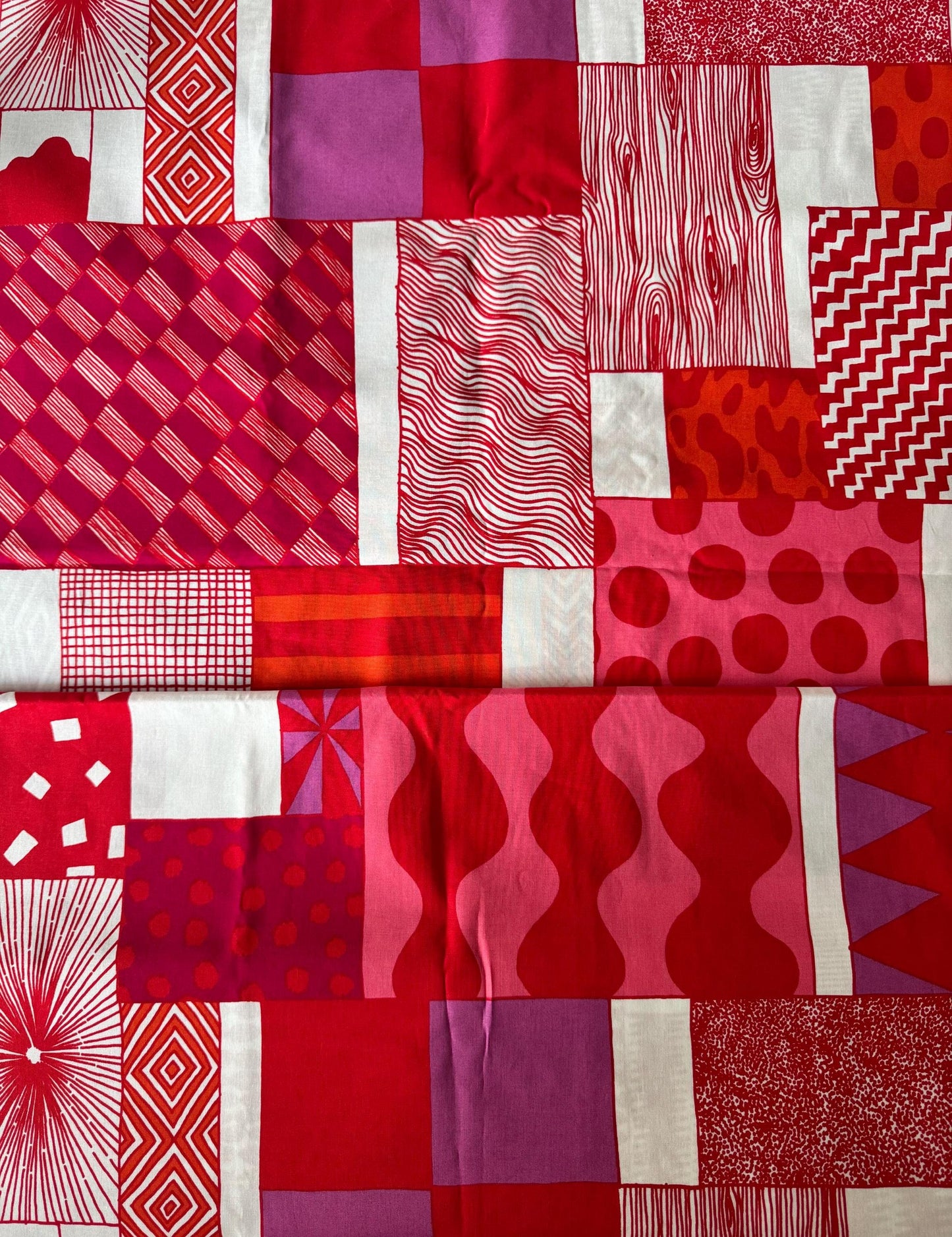 Marimekko fabric/curtain/table cloth designed by Maija Louekari named “Ajatus on Tärkein” in Englis ”The thought is the most important”
