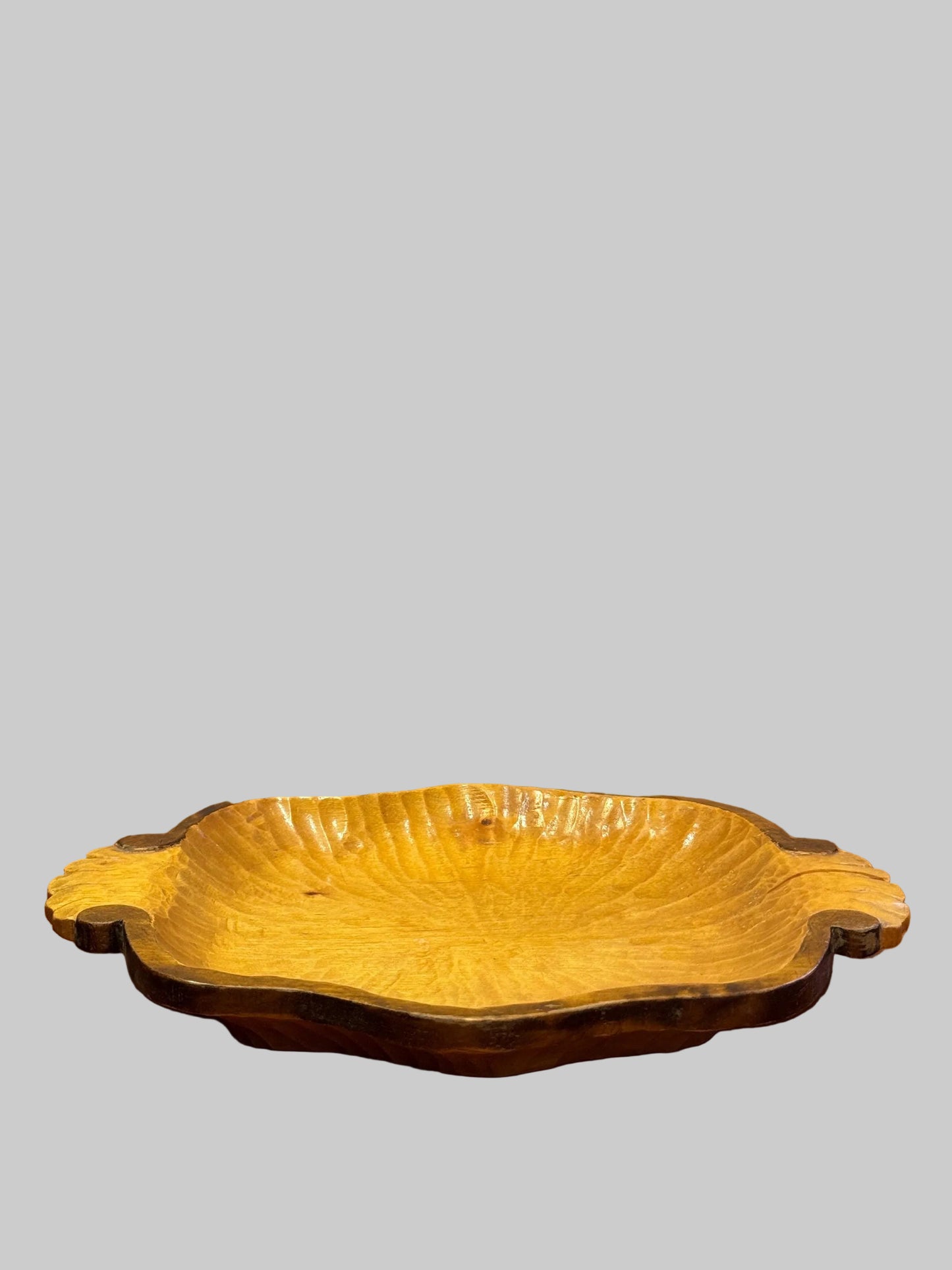Vintage Finnish Wooden Serving Tray – Signed Elsa Lindfors, 1943