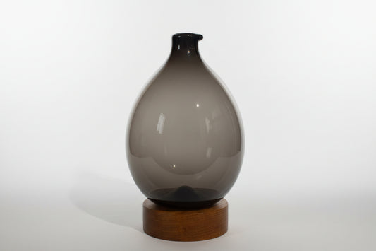 Iittala 'Bird Bottle' by Timo Sarpaneva 1956 – Signed, Lilac Glass