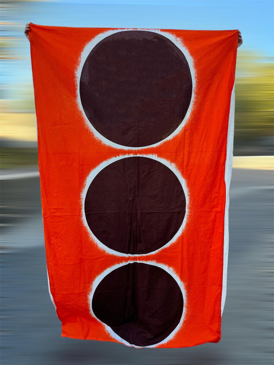 Super Rare /big size vintage Marimekko vintage fabric / curtain / table cloth named “Vaarallinen planeetta” designed by Maija Isola