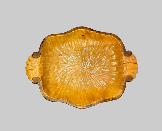 Vintage Finnish Wooden Serving Tray – Signed Elsa Lindfors, 1943