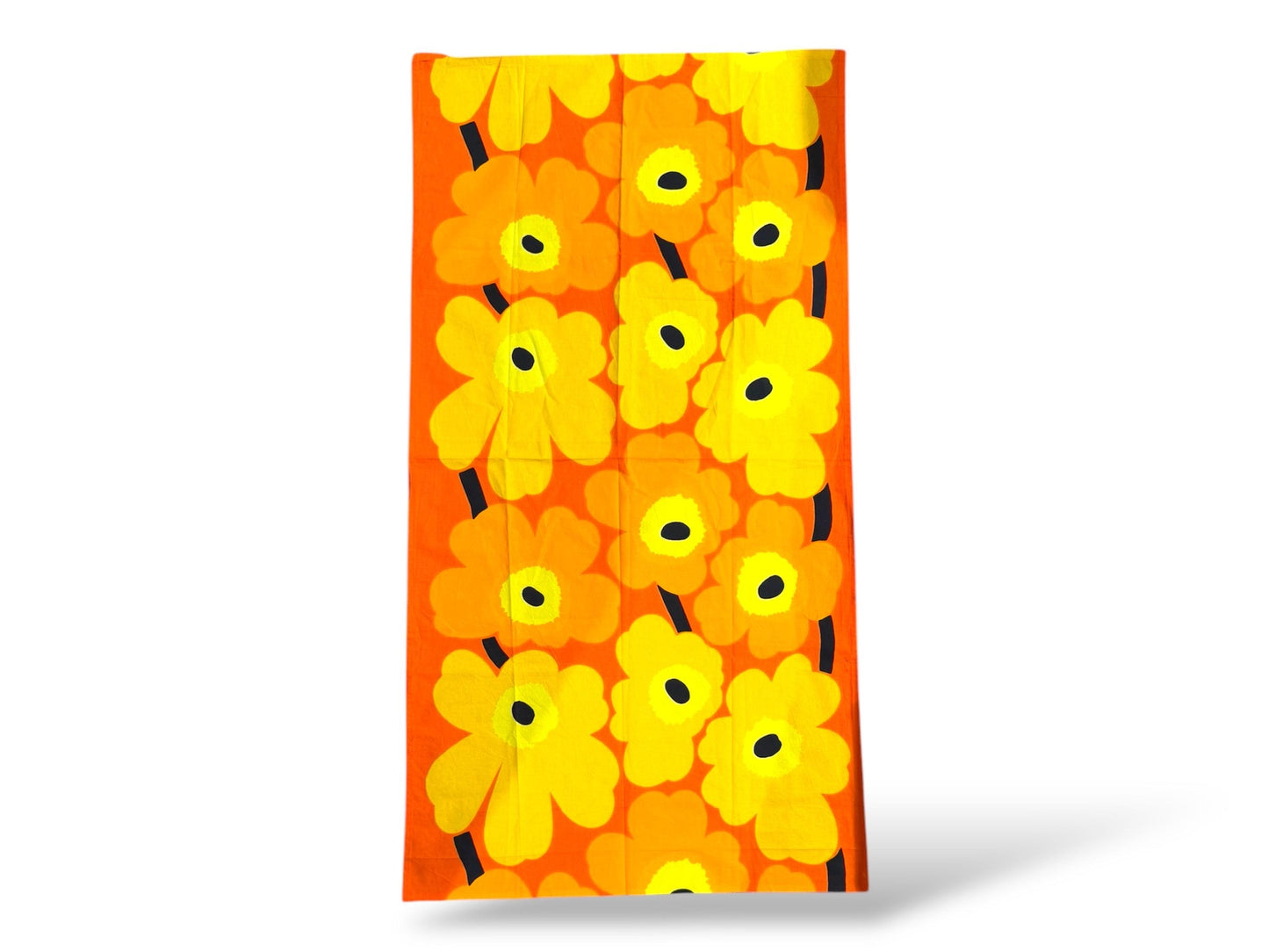 Marimekko orange ”Unikko”  by designer Maija Isola, made in Finland