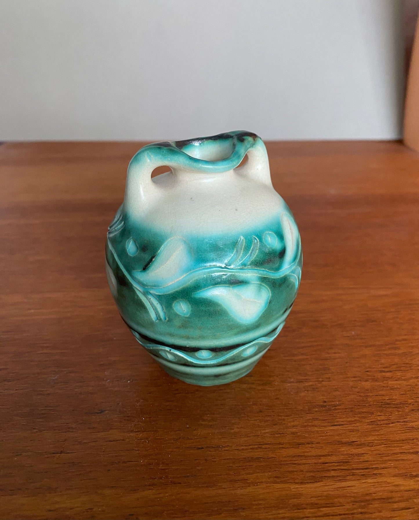 Classic beautiful Kupittaan savi Pottery vase 1950s - Made in Finland