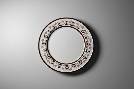 Vintage Arabia Finland ceramic big serving plate named “Katrilli", designed by Esteri Tomula / Ulla Procope, 1970s, Made in Finland