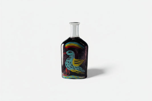 Kosta Boda Hand Painted Glass Vase by Ulrica Hydman Vallien – Signed