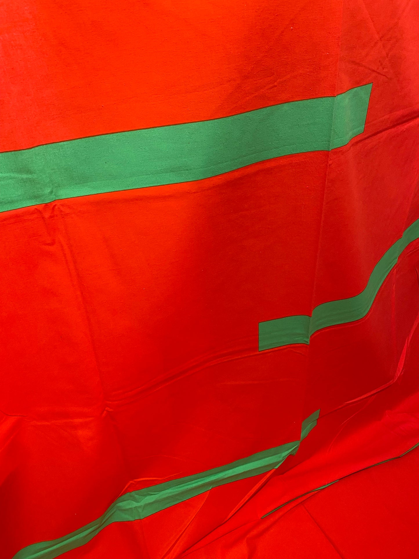 Big size/vintage Vuokko fabric/curtain /table cloth designed by Vuokko Nurmesniemi named “Iso Sana”, 1981, made in Finland