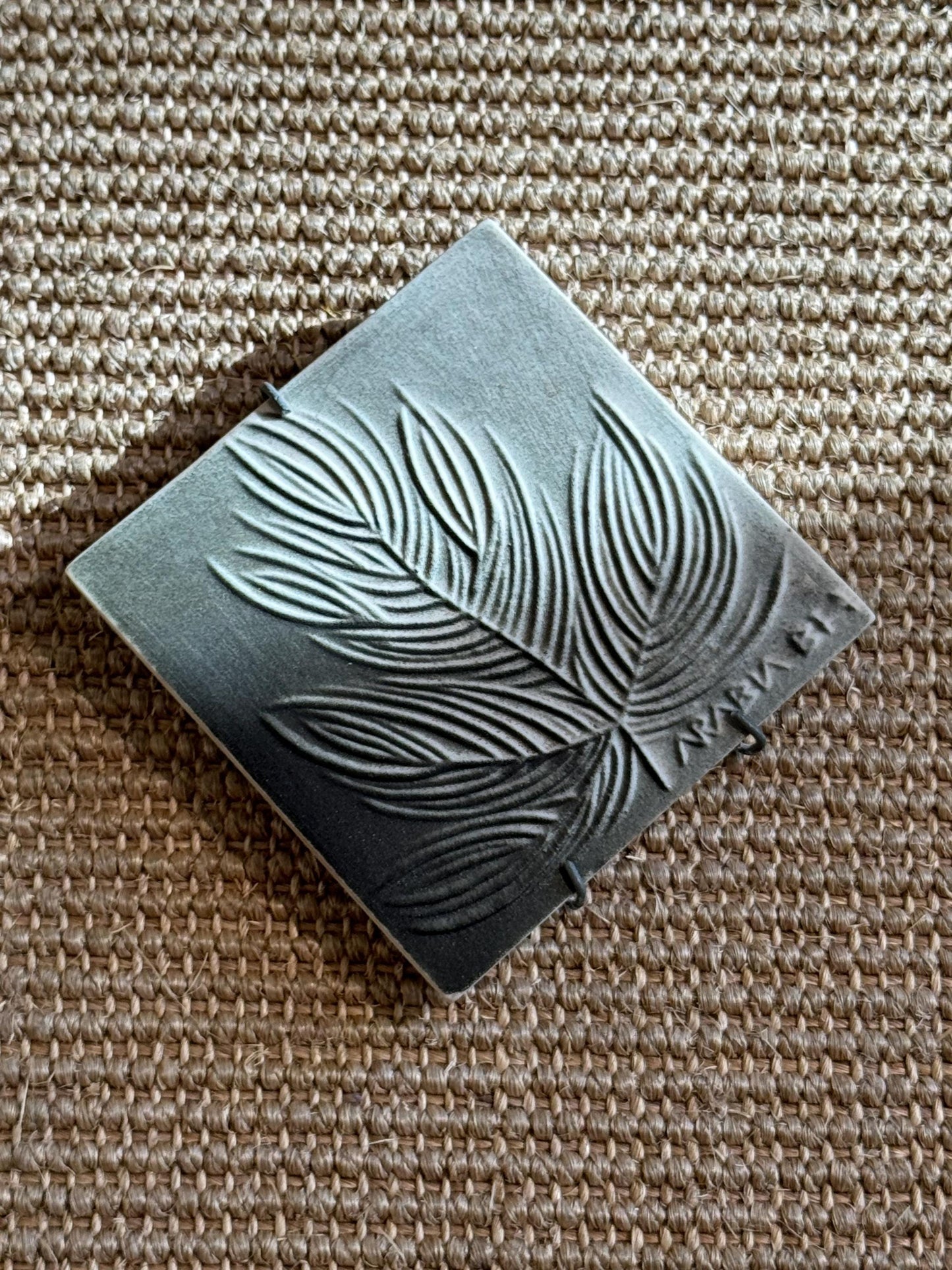 Arabia Finland “Havunoksa” (Pine Twig) Handmade Ceramic Art Piece by Brita Heilimo – 1950s