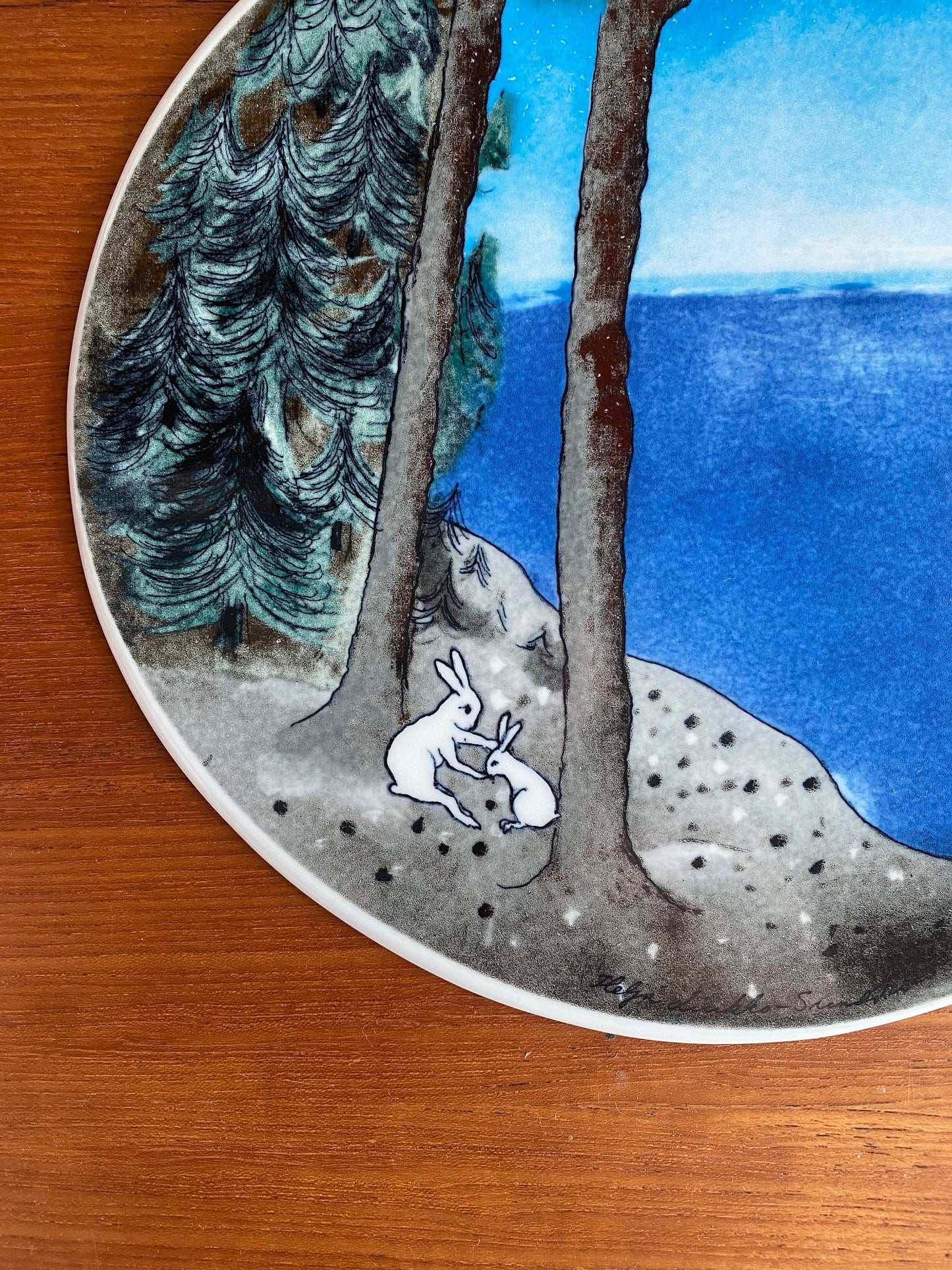 Arabia Finland “Little Folk Song” Wall Tile by Heljä Liukko-Sundström – 1990s, Like New