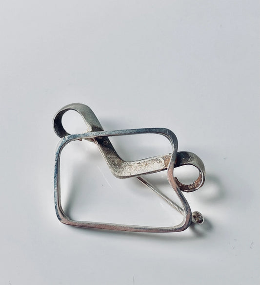 Alvar Aalto Paimio Chair Silver Brooch – Sirokoru Oy for Alvar Aalto Foundation