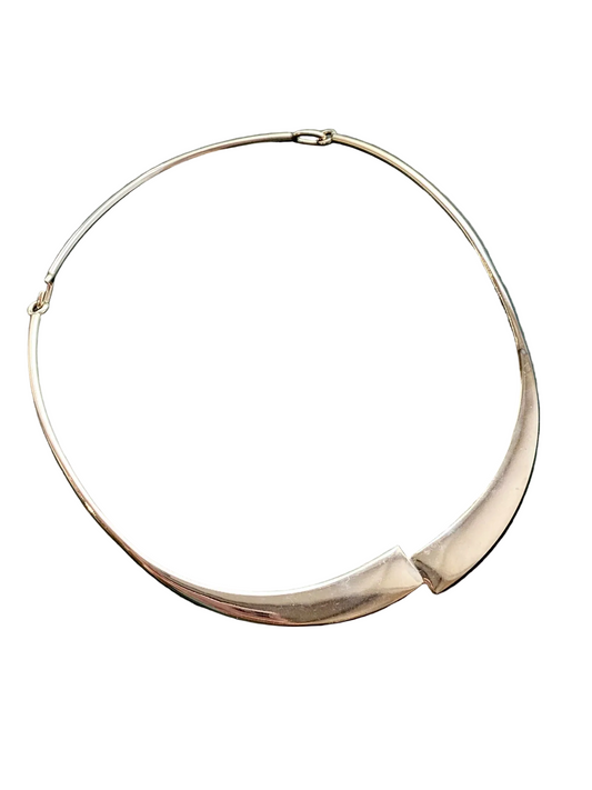Pekka Piekainen Modernist 925 Sterling Silver Collar, 2007 — PlatinOro, Made in Finland