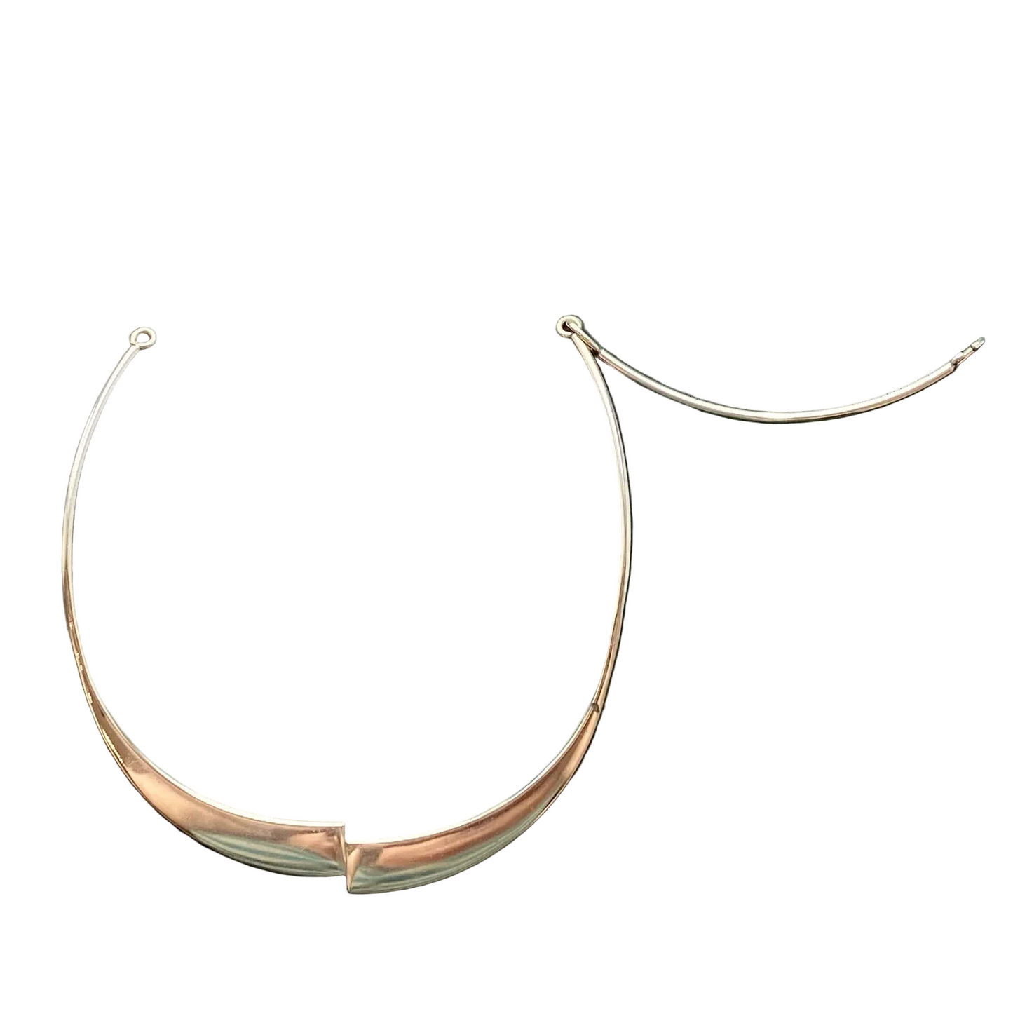 Pekka Piekainen Modernist 925 Sterling Silver Collar, 2007 — PlatinOro, Made in Finland