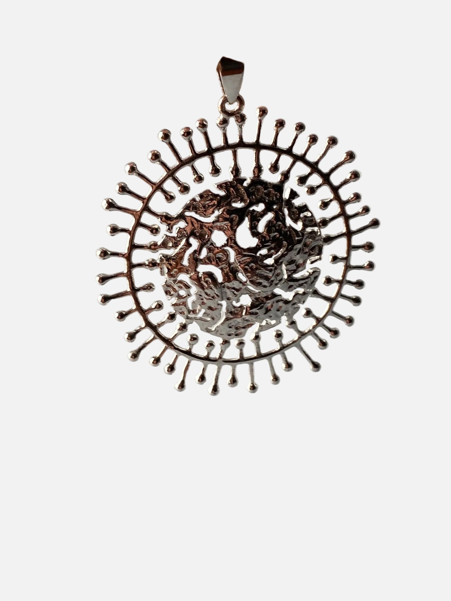 Tapio Wirkkala "Full Moon" Silver Pendant, Kultakeskus Oy Finland 1980s