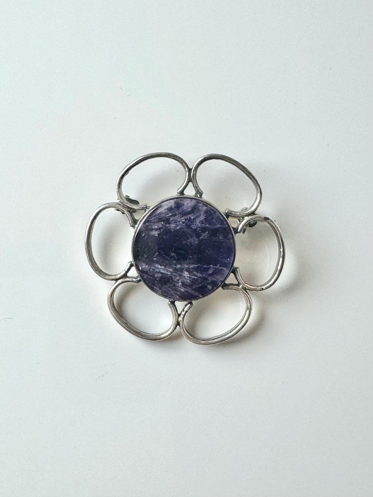 Jorma Laine Modernist Abstract Sterling Silver Brooch, 1972 — Kultateollisuus Ky, Made in Finland