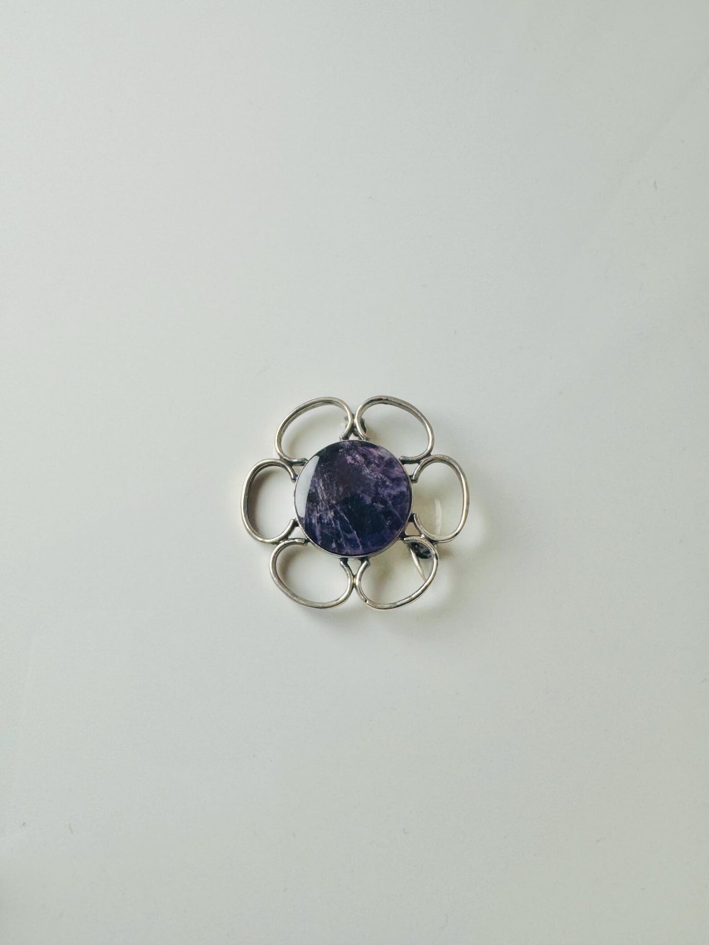 Jorma Laine Modernist Abstract Sterling Silver Brooch, 1972 — Kultateollisuus Ky, Made in Finland